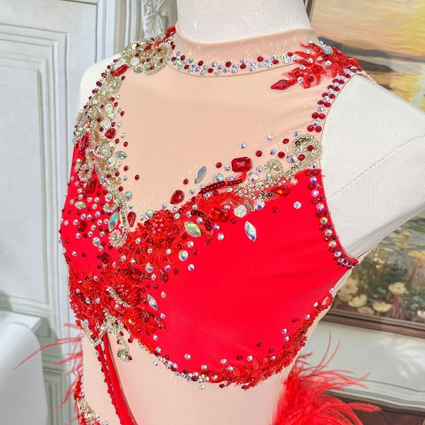 Red Feather Stone Jazz Competition Leotard | G052