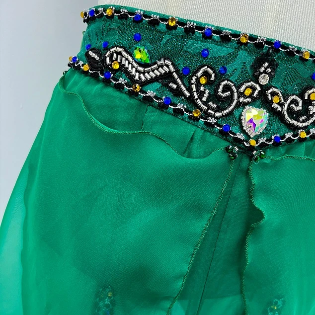 زي أداء الباليه باللون الأخضر المكون من قطعتين | R1312