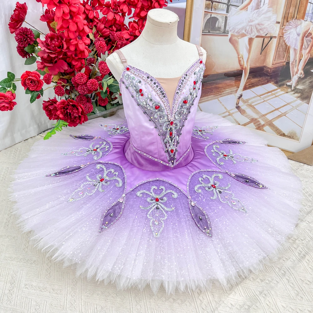 Lavender Ombre Professional Ballet Pancake Tutu | T1509