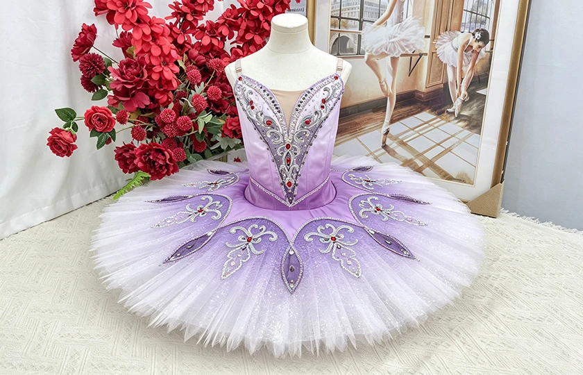 Lavender Ombre Professional Ballet Pancake Tutu | T1509