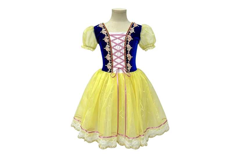 Girls Blue with Yellow Character Ballet Dress | XGZ0250
