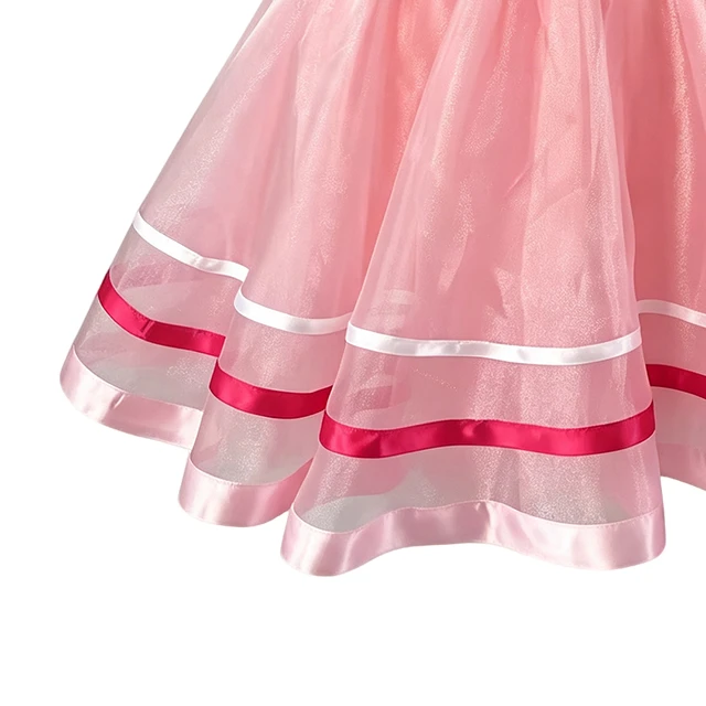 Girls Folk Style Pink Ballet Performance Dress | XGZ0254