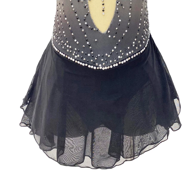 Blue Ombre Rhinestone Artistic Gymnastics Costume|AL-G24004
