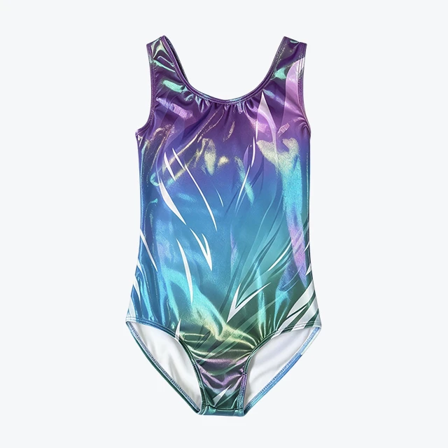 Colorful Gradient Kids Gymnastics Training Leotard|XY051