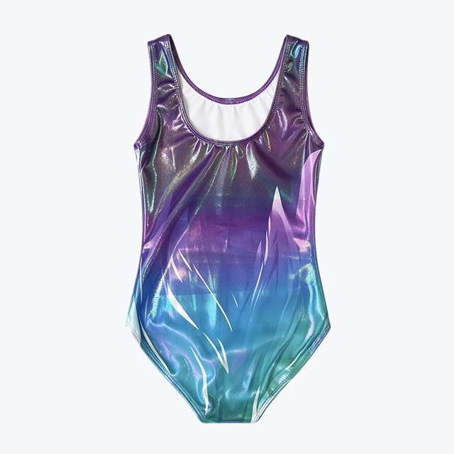 Colorful Gradient Kids Gymnastics Training Leotard|XY051