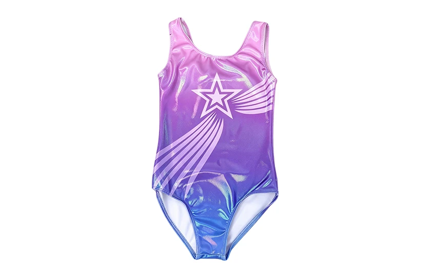 Colorful Gradient Kids Gymnastics Training Leotard|XY051