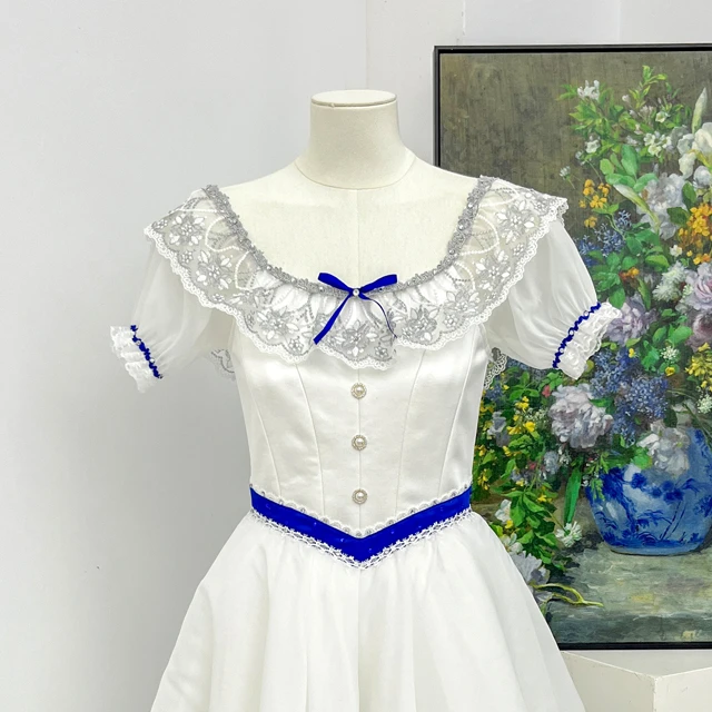 White Peasant Ballet Dress Graduation Party Ballet Costume|BLC2623